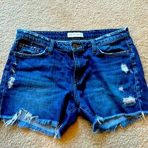 Flying monkey high waist jean shorts